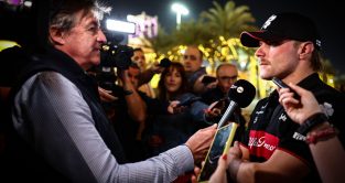 Alfa Romeo driver Valtteri Bottas at Bahrain testing, Sakhir, February 2022.