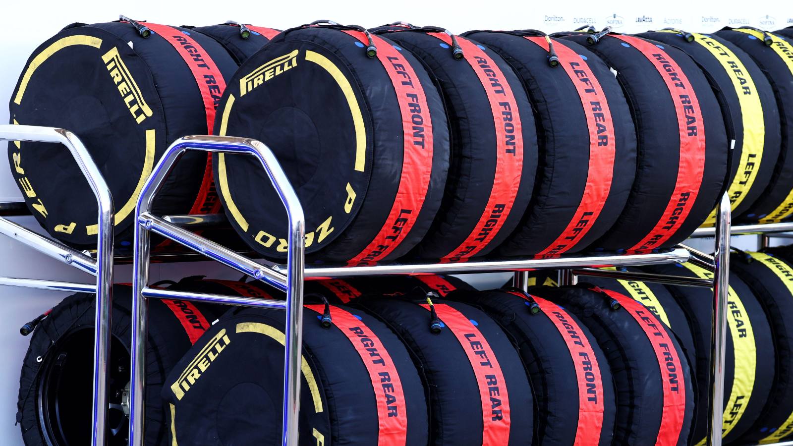 F1 Tyres in tyre blankets. Austin, USA. October, 2022