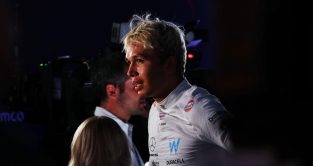 Alex Albon sweating after qualifying. Bahrain, March 2023.