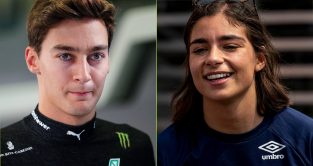 George Russell and Jamie Chadwick.