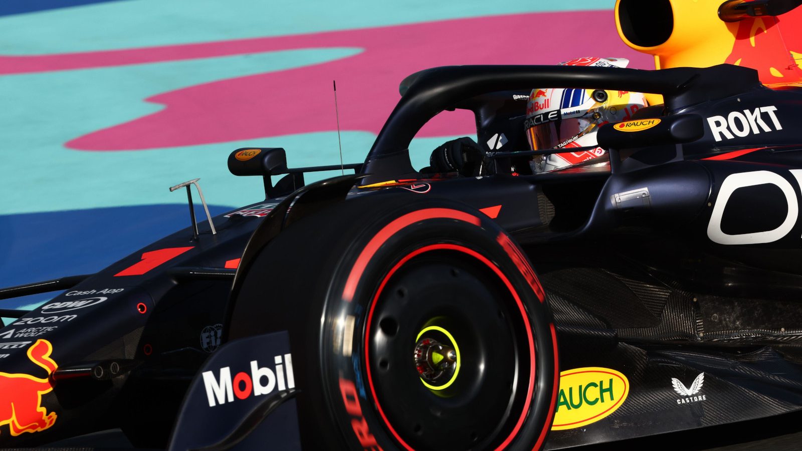 Max Verstappen up close in the RB19. Saudi Arabia March 2023