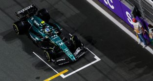 Fernando Alonso on the grid in Saudi Arabia. Saudi Arabia March 2023