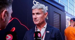 David Coulthard speaks on Dutch TV. Netherlands September 2022.