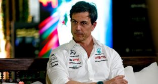Toto Wolff, Mercedes, showing his serious face. Saudi Arabia March 2023