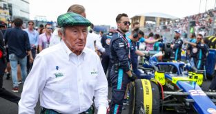Sir Jackie Stewart on the grid. Miami May 2023.
