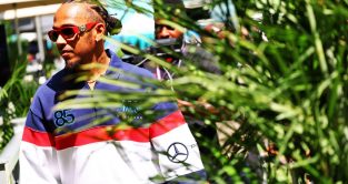 Mercedes' Lewis Hamilton at the Miami Grand Prix. Miami, May 2023.