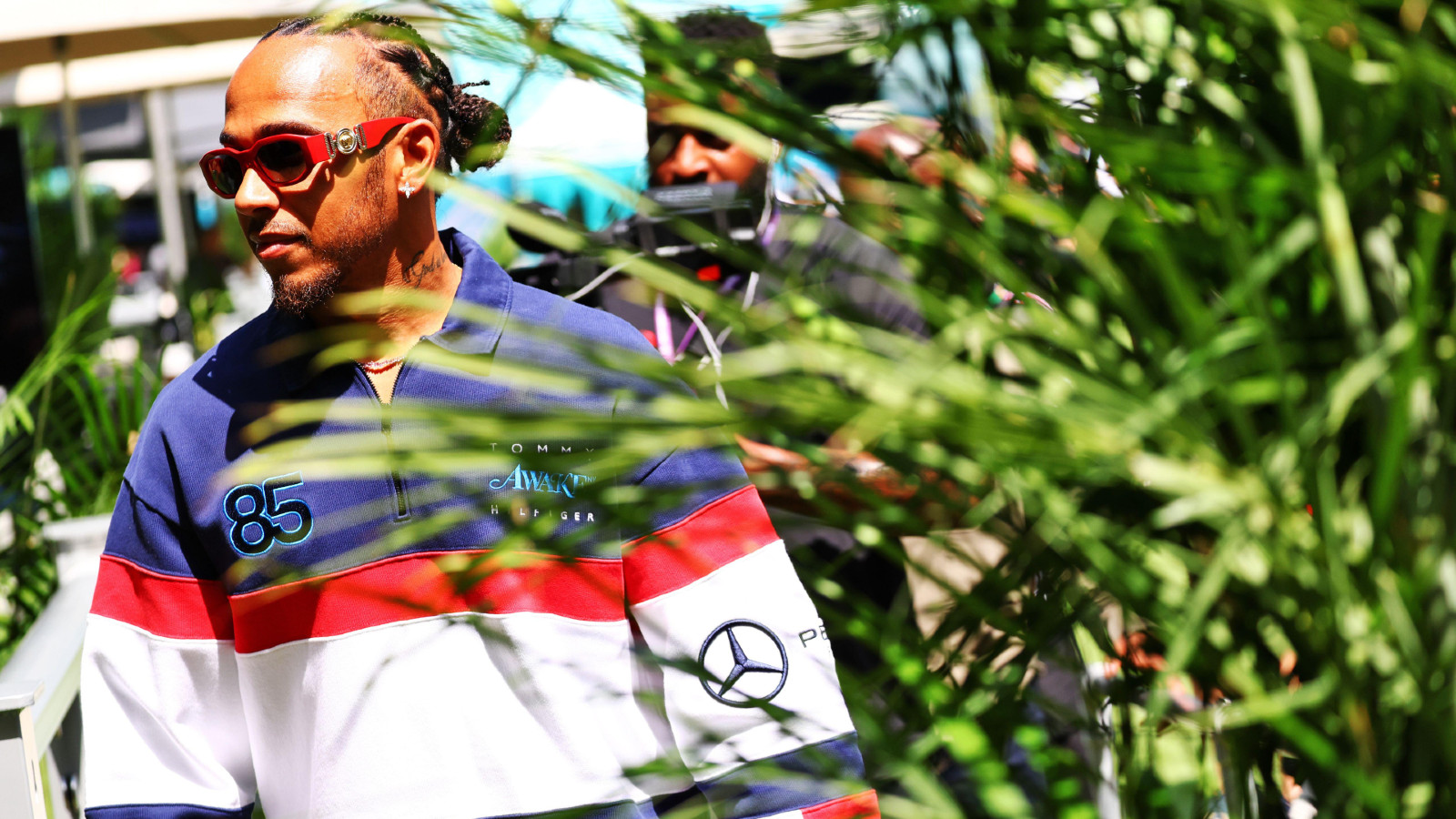 Mercedes' Lewis Hamilton at the Miami Grand Prix. Miami, May 2023.