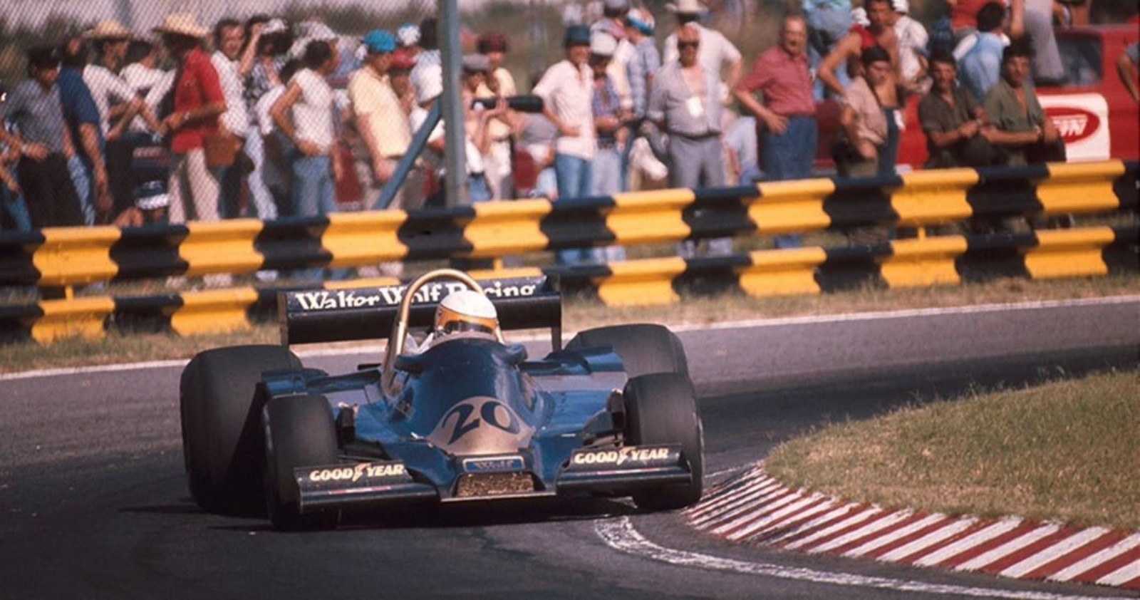 Jody Scheckter races to the win at the 1977 Argentinian Grand Prix in his Wolf WR1.