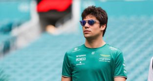Lance Stroll in the paddock. Miami May 2023.