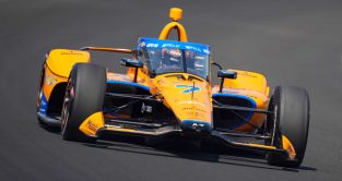 Alexander Rossi in Indy 500 qualifying. May 2023.