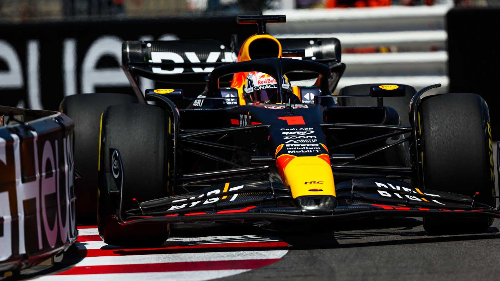 Max Verstappen during FP2. Monaco GP May 2023.