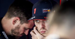 Max Verstappen, Red Bull, in thought. Monaco, May 2023.