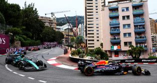 Red Bull's Max Verstappen at the Monaco Grand Prix. Monte Carlo, May 2023.