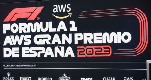 Spanish GP signage. Spain June 2023