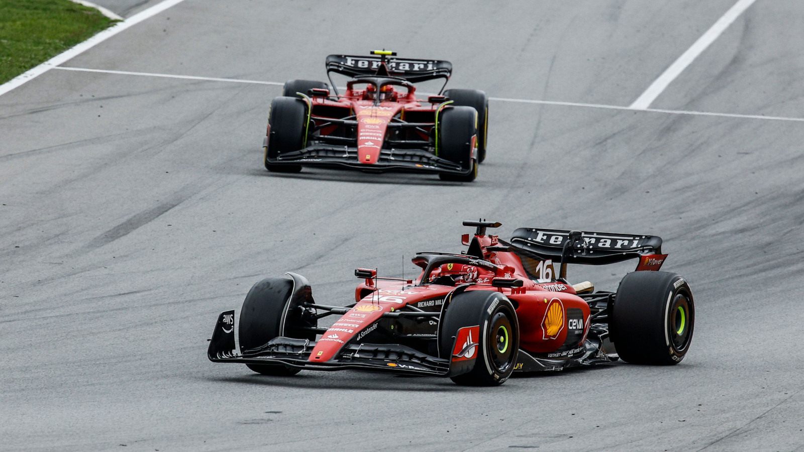 Ferrari drivers Charles Leclerc and Carlos Sainz return on track