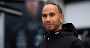 Lewis Hamilton arrives at the circuit. Montreal June 2023.