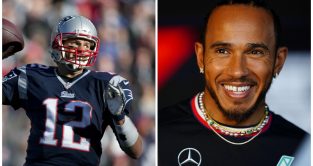 NFL's Tom Brady and Mercedes' Lewis Hamilton.