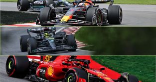 F1 most valuable team split screen. Ferrari