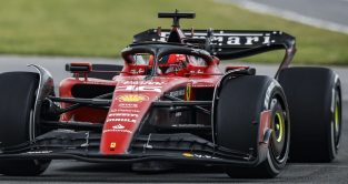Ferrari driver Charles Leclerc in action at the Canadian Grand Prix. Montreal, June 2023.