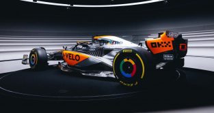McLaren chrome livery for Silverstone 2023.