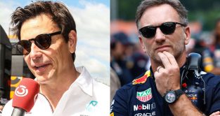 Toto Wolff and Christian Horner at the Austrian Grand Prix.
