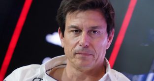 Mercedes' Toto Wolff at the British Grand Prix. Silverstone, July 2023.