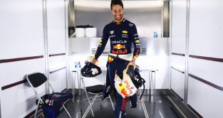 达尼el Ricciardo smiling. Silverstone, July 2023.