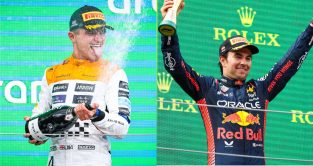 Lando Norris and Sergio Perez, F1 news round-up July 2023.