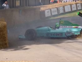 Iconic Adrian Newey F1 car damaged in dramatic Goodwood crash