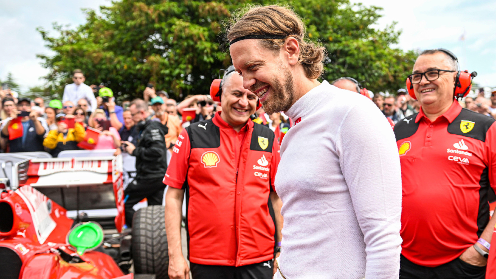 Sebastian Vettel at the Goodwood Festival of Speed. July 2023.