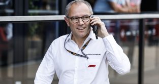 F1 CEO Stefano Domenicali at the British Grand Prix. Silverstone, July 2023.