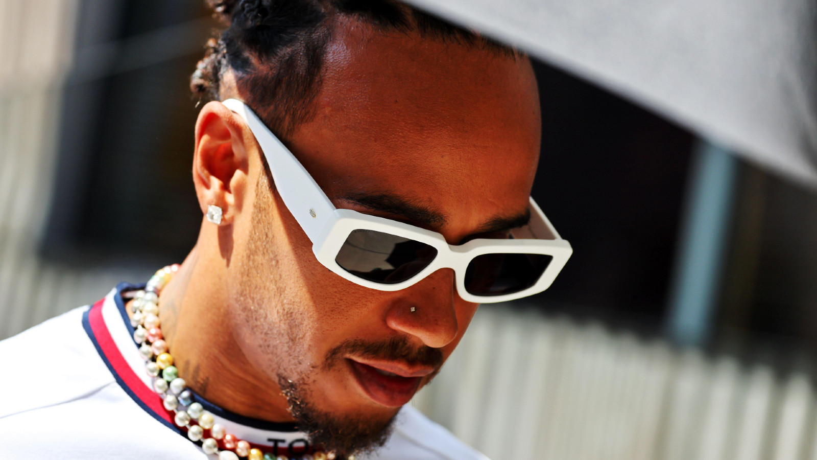 Mercedes' Lewis Hamilton at the Hungarian Grand Prix. Budapest, July 2023