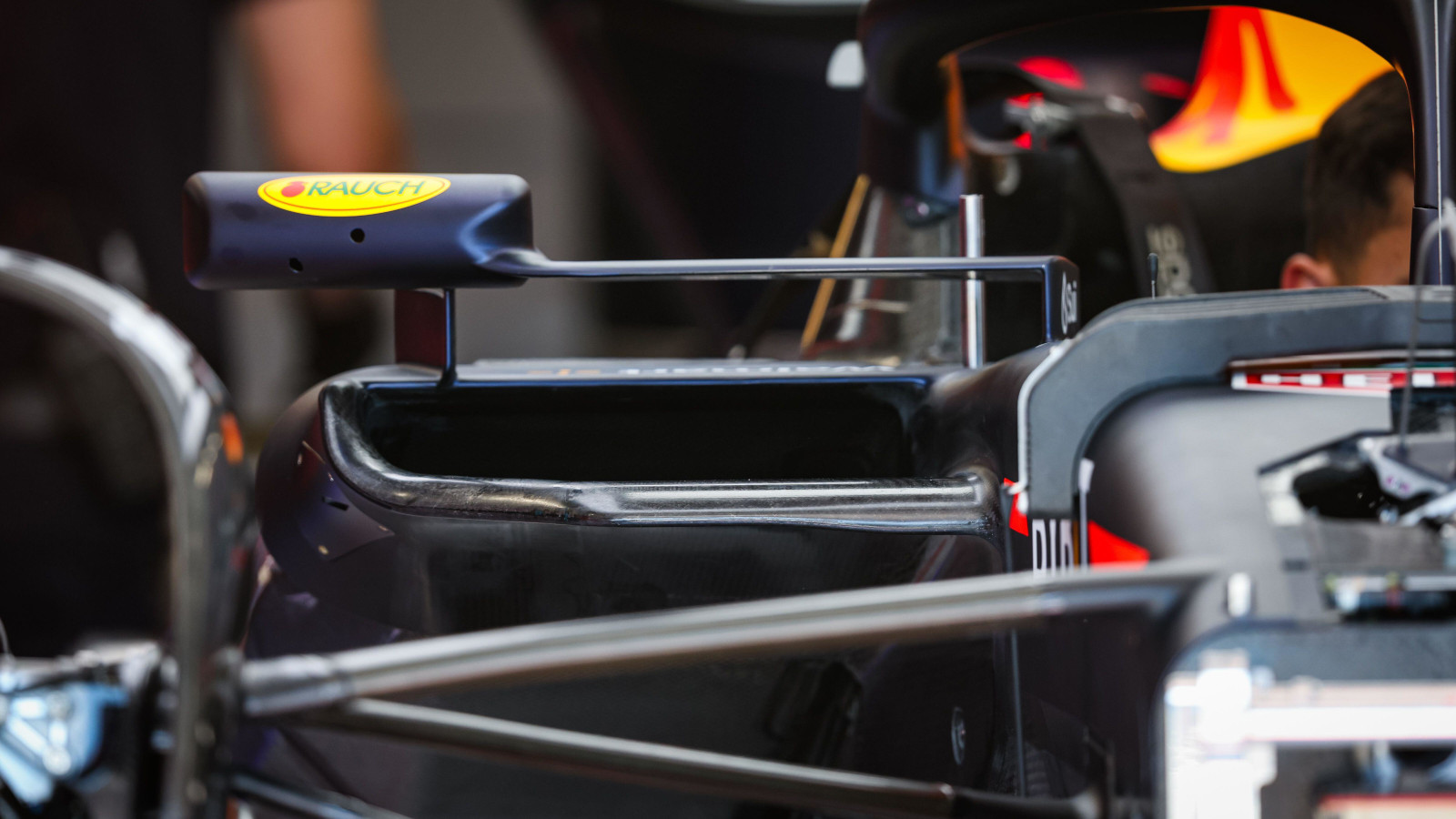 Red Bull's new-look sidepod inlets. Hungary July 2023