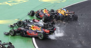 The race start of the 2021 Hungarian Grand Prix.