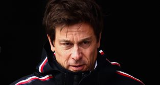Toto Wolff looking down. Spa, Belgium. July 2023