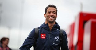 Daniel Ricciardo in the paddock at Spa.