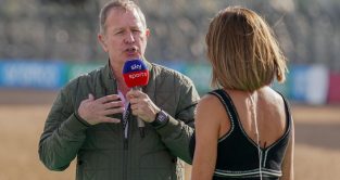 Sky F1's Martin Brundle at the Hungarian Grand Prix.