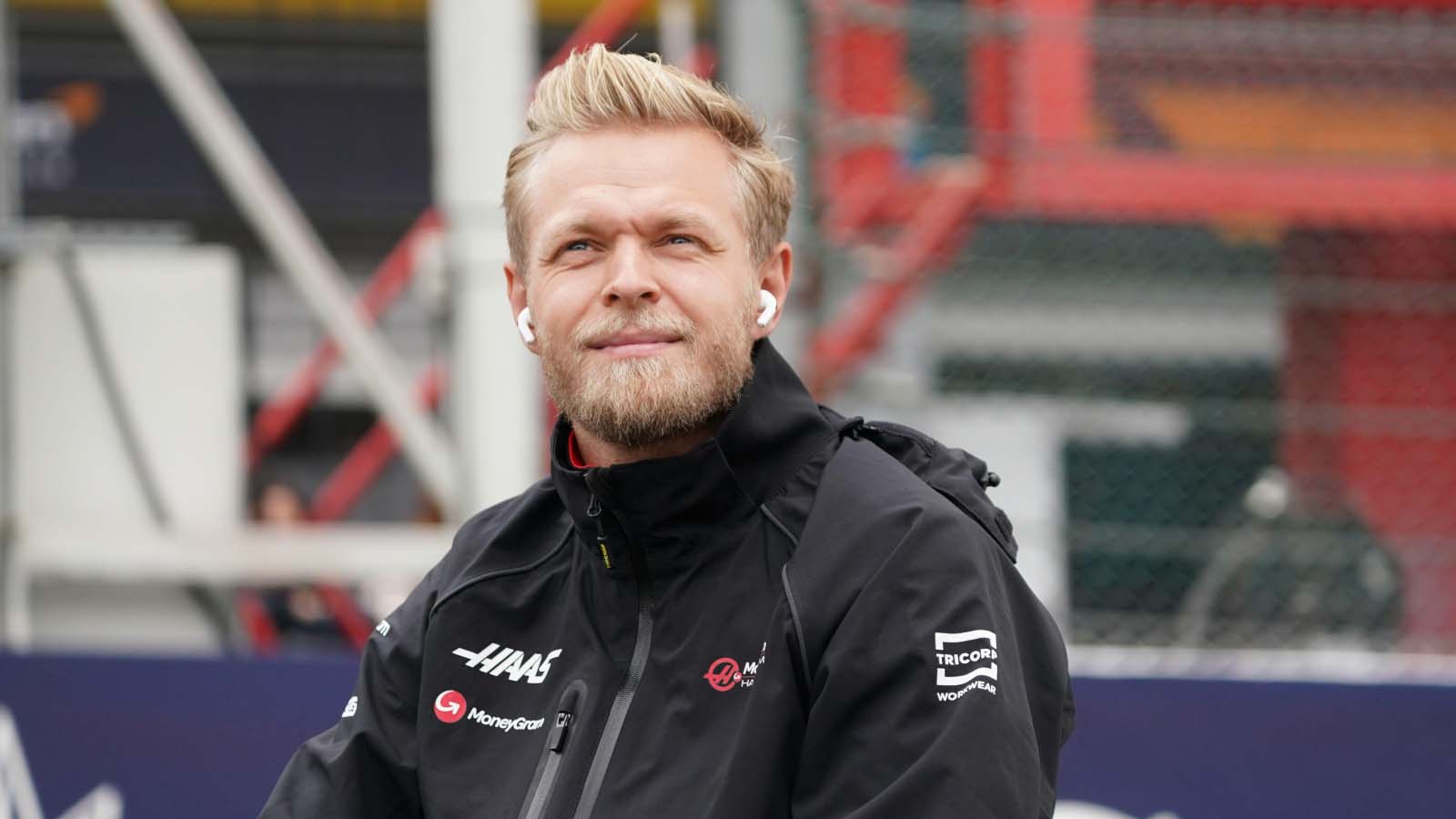 Kevin Magnussen on the drivers parade.
