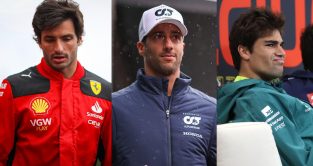 Carlos Sainz, Daniel Ricciardo and Lance Stroll.