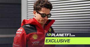 Charles Leclerc, Ferrari driver, pictured at the Spa-Francorchamps circuit for the Belgian Grand Prix.