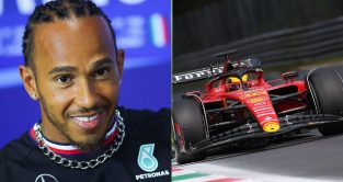 Mercedes' Lewis Hamilton and Ferrari's Charles Leclerc