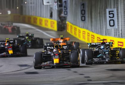 Red Bull's Max Verstappen in action during the Singapore Grand Prix.