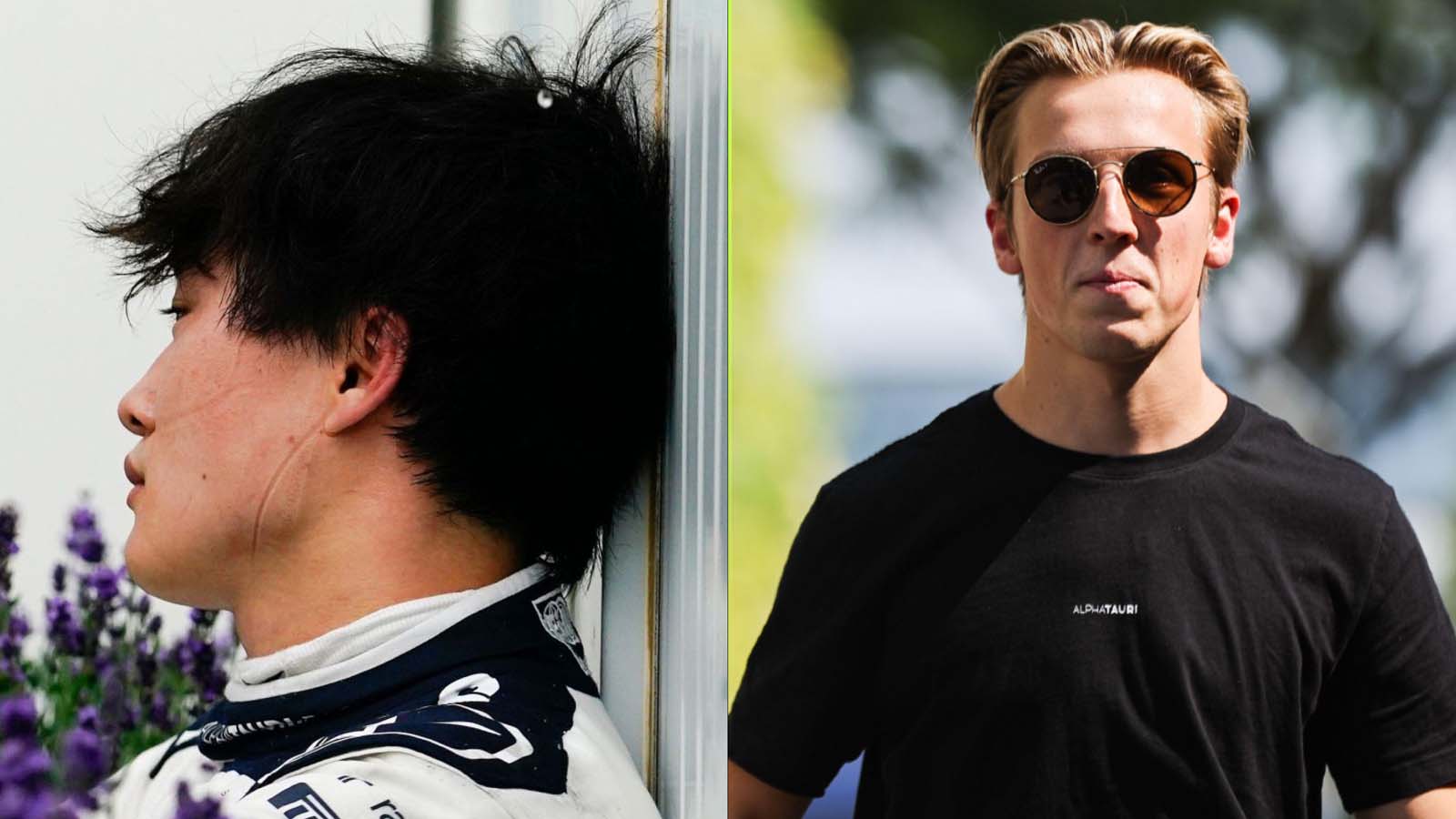 AlphaTauri drivers Yuki Tsunoda and Liam Lawson. F1 news