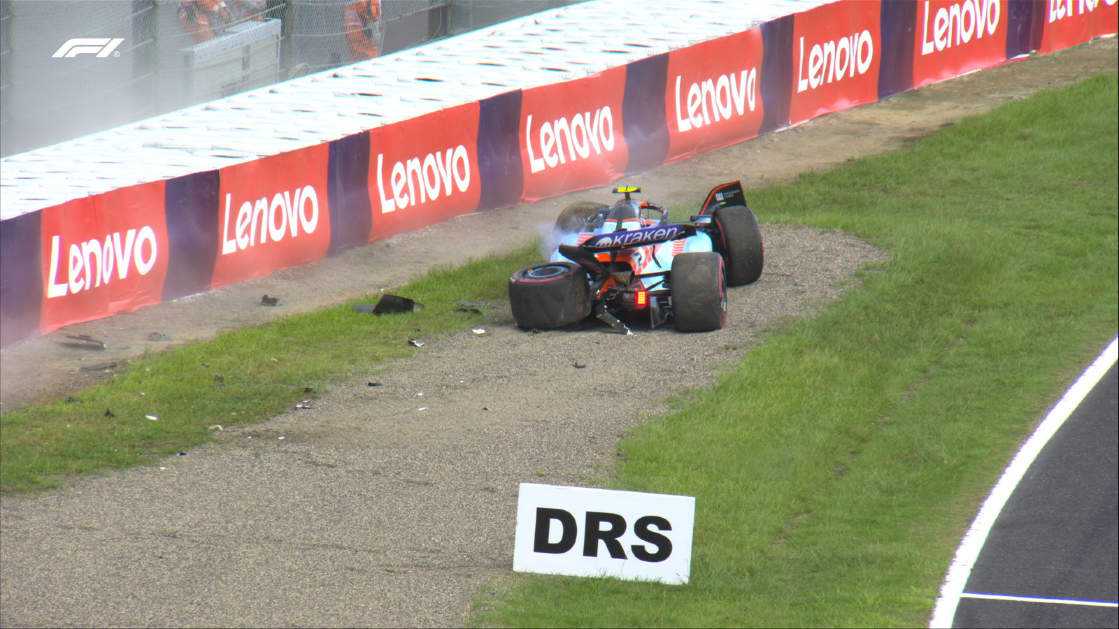 Woes continue for under-fire driver as crash in qualifying brings out red flags