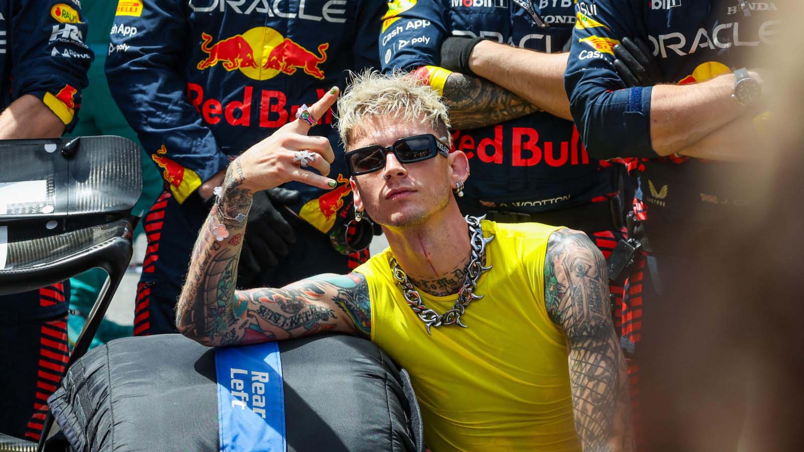 Machine Gun Kelly Responds to Criticism of F1 Grand Prix Interview