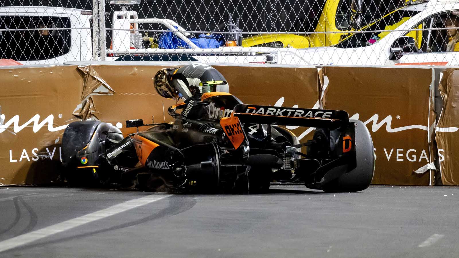 'Treacherous' Lando Norris Crash Explained After Early Las Vegas GP ...