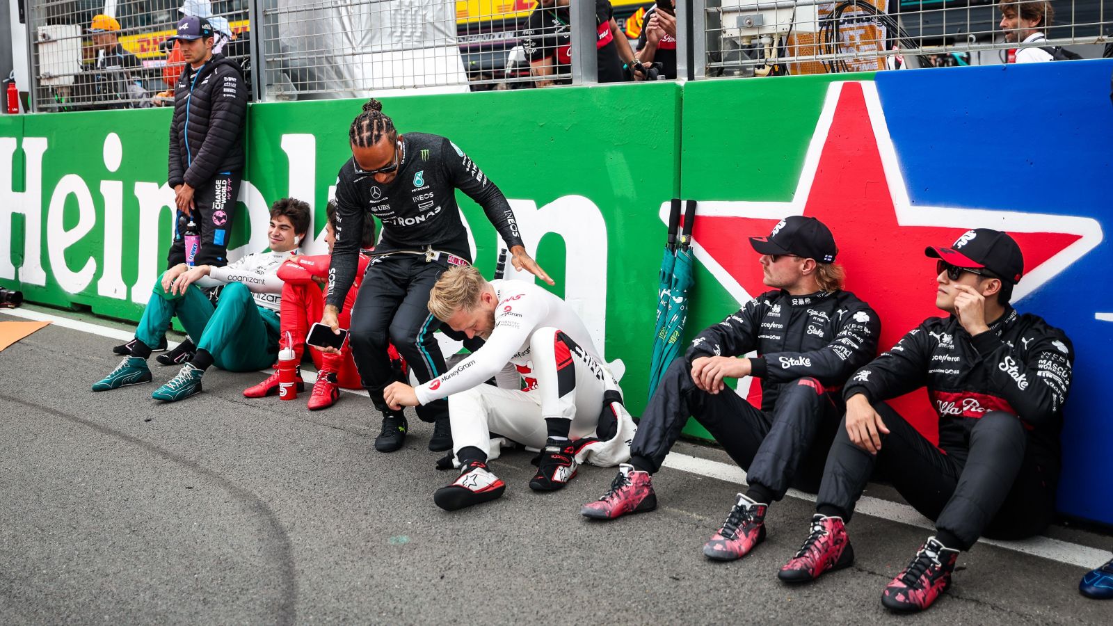 Lewis Hamilton and friends