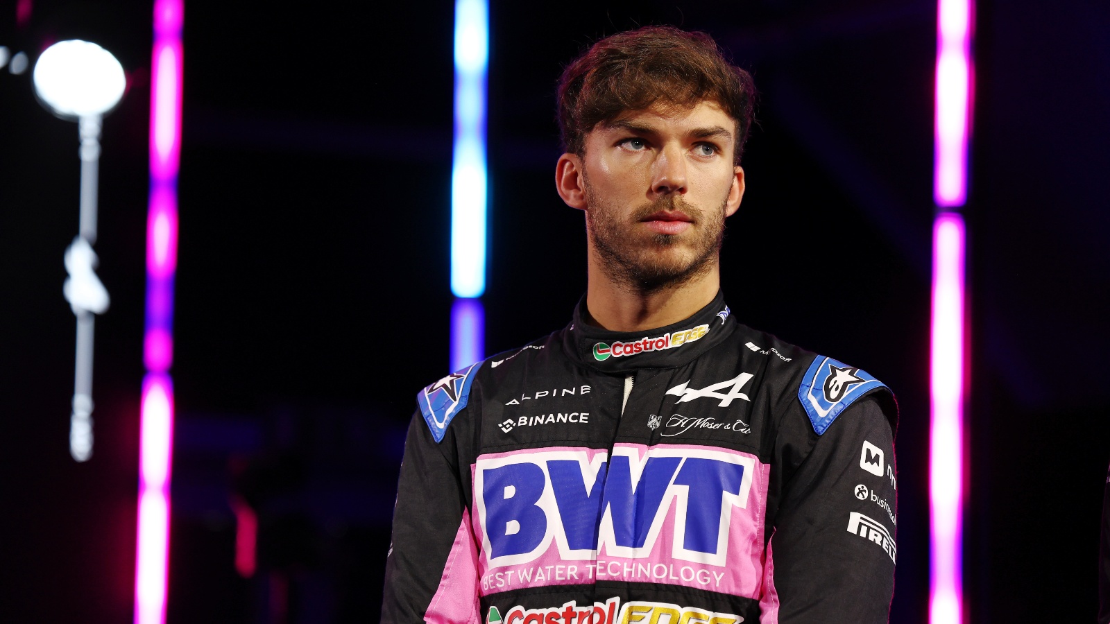 Pierre Gasly during the Alpine launch.