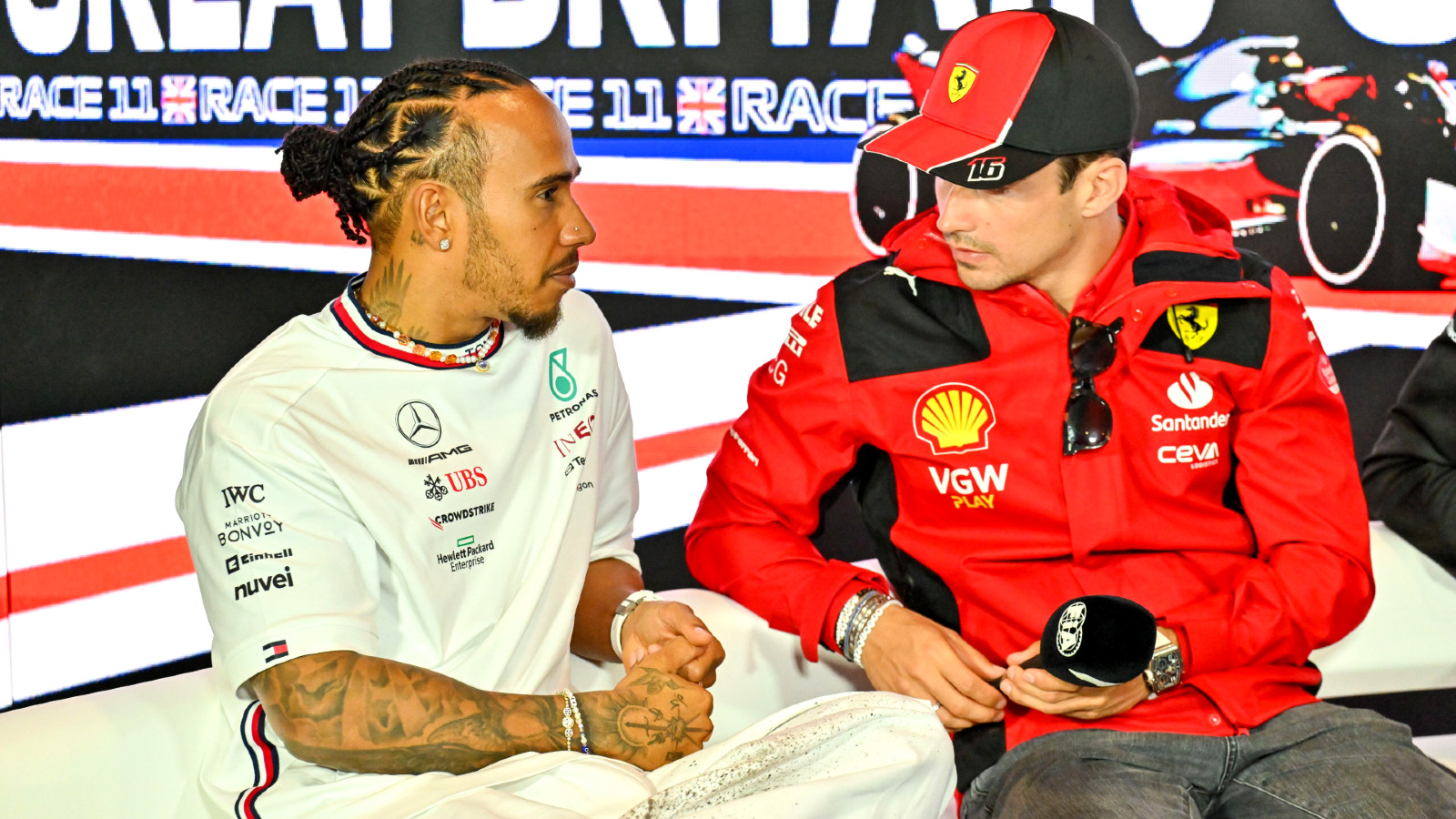 Charles Leclerc's reaction to discovering Lewis Hamilton is new Ferrari  teammate : PlanetF1