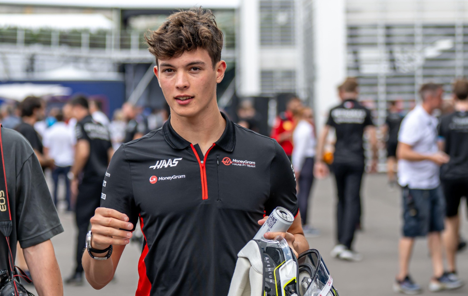 Oliver Bearman in Haas gear.